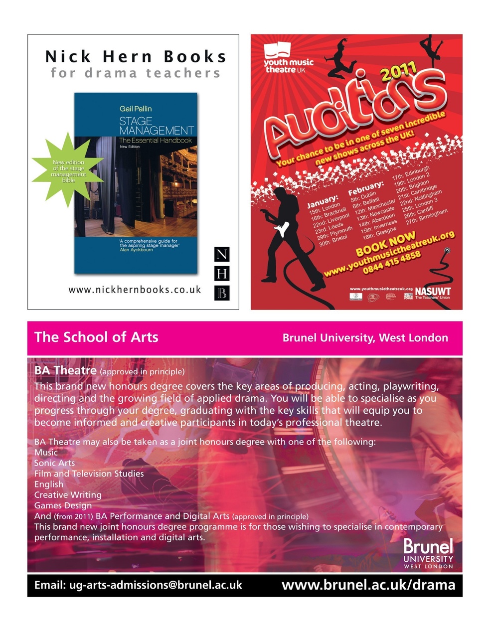 Drama and Theatre Preview Pages