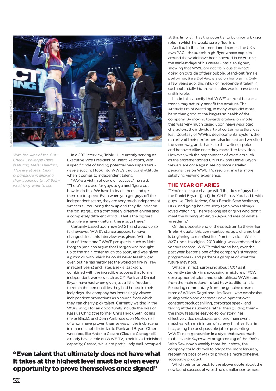 Wrestletalk Magazine Preview Pages