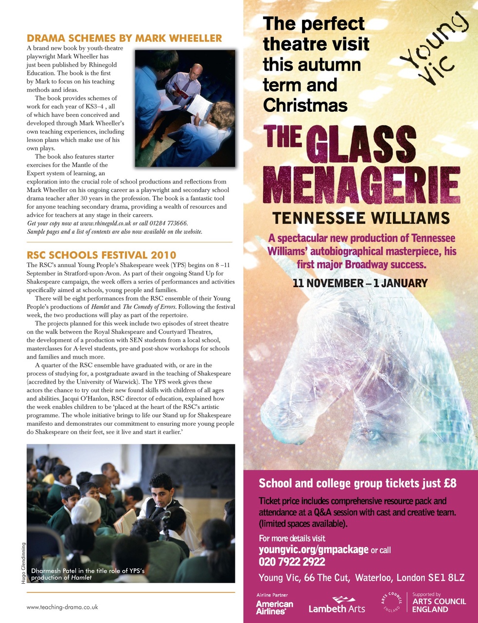 Drama and Theatre Preview Pages