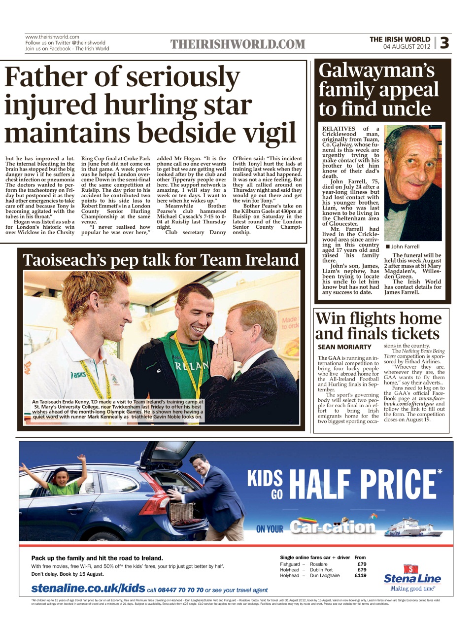 Irish World Preview Pages