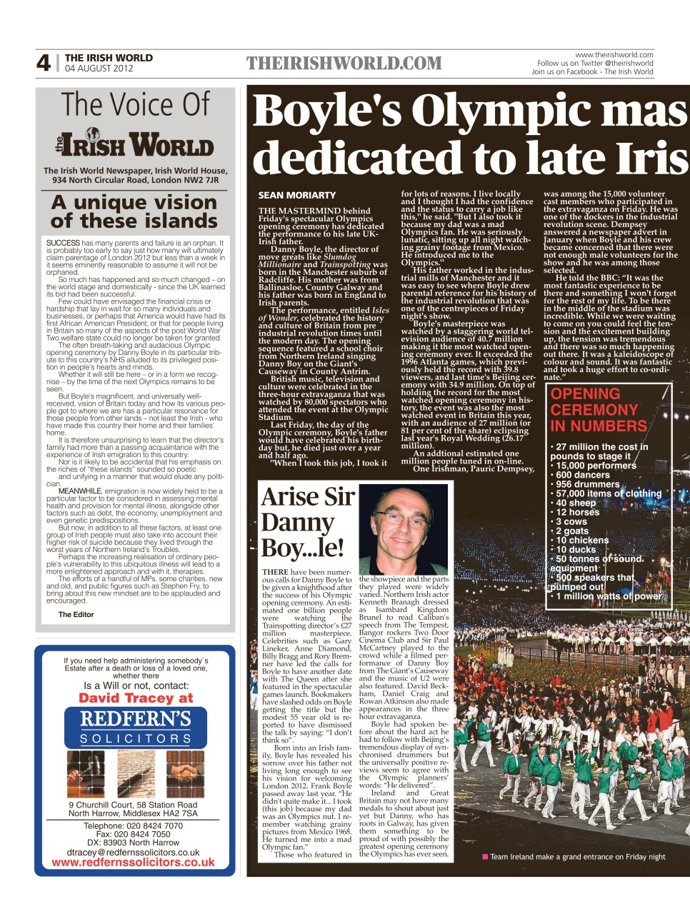 Irish World Preview Pages