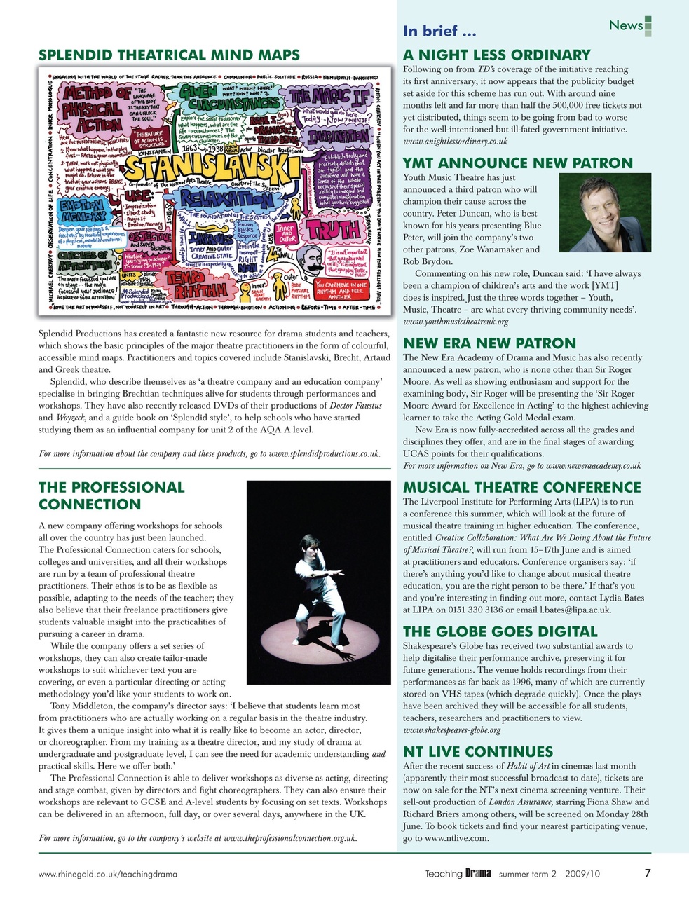 Drama and Theatre Preview Pages