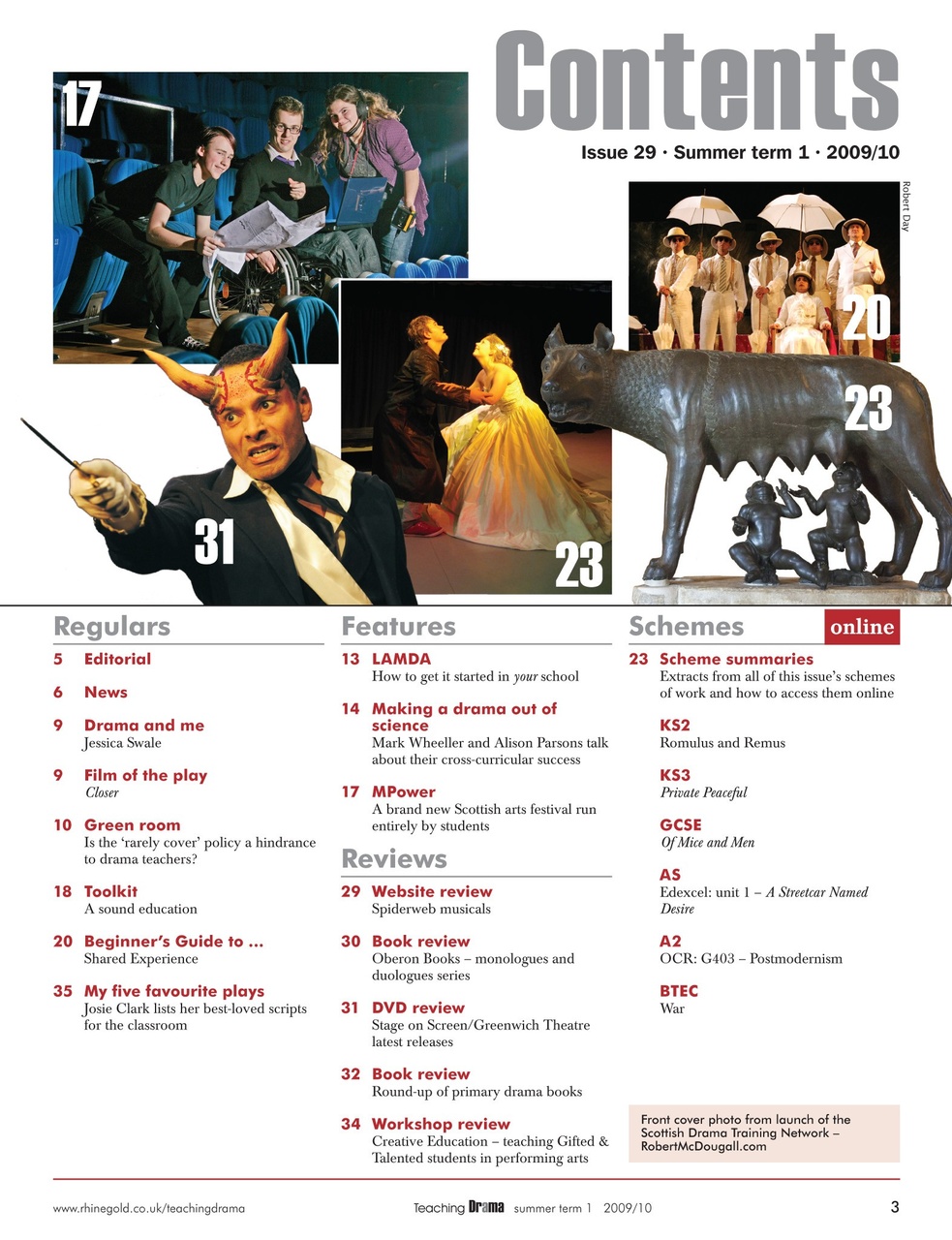 Drama and Theatre Preview Pages