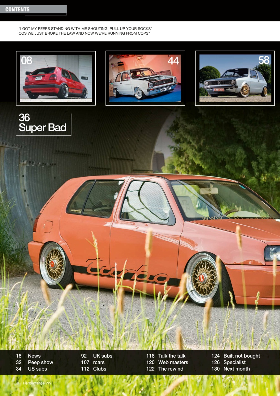 Performance VW Preview Pages