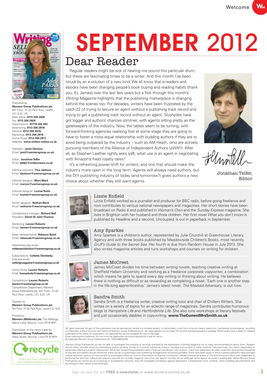 Writing Magazine Preview Pages