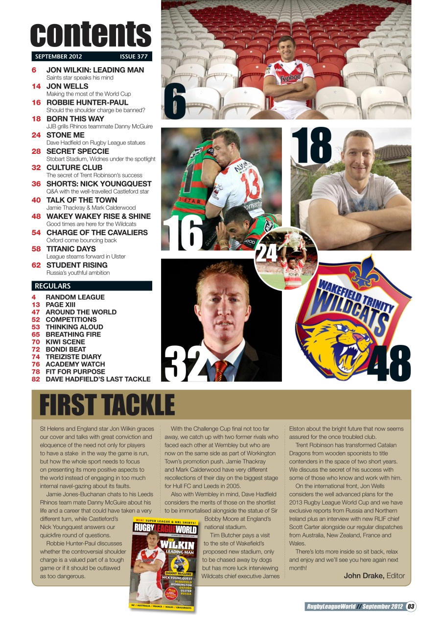Rugby League World Preview Pages