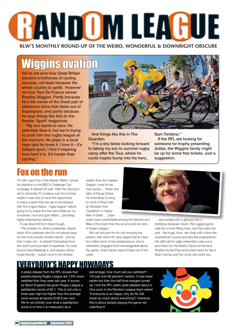 Rugby League World Preview Pages