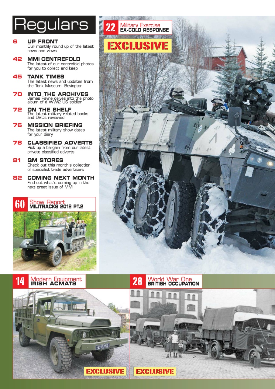 Military Machines International Preview Pages