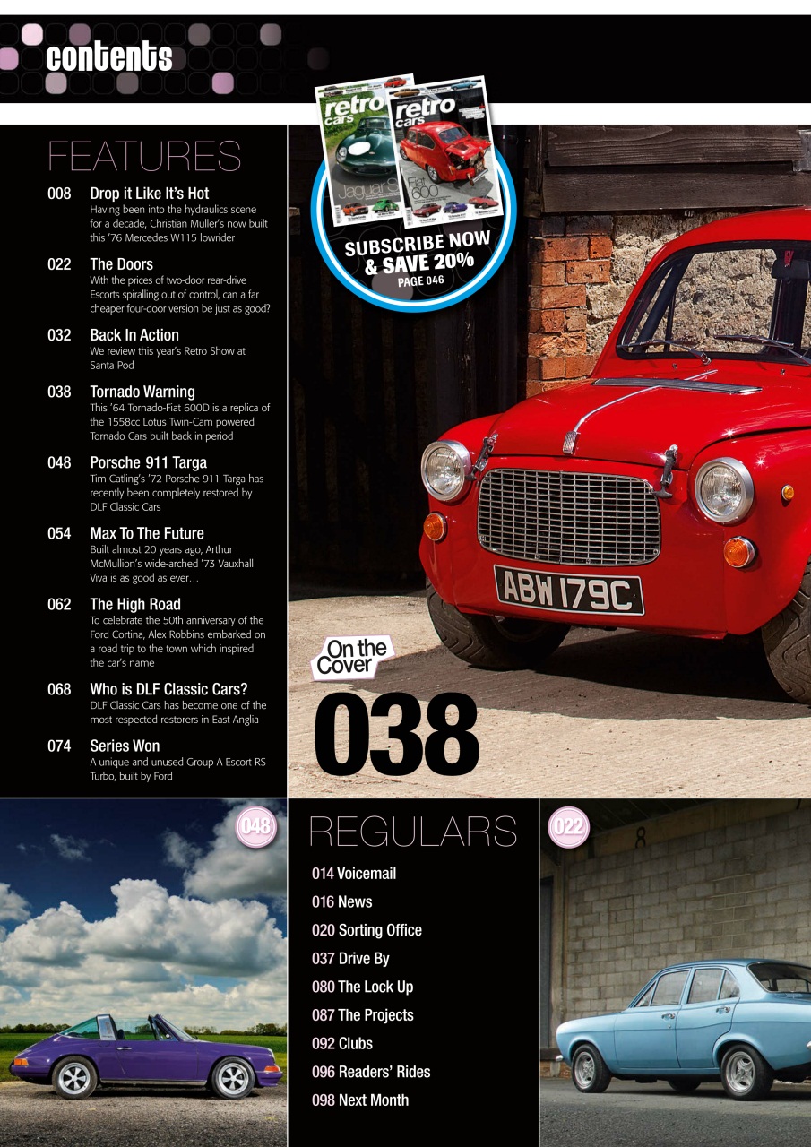 Retro Cars Preview Pages