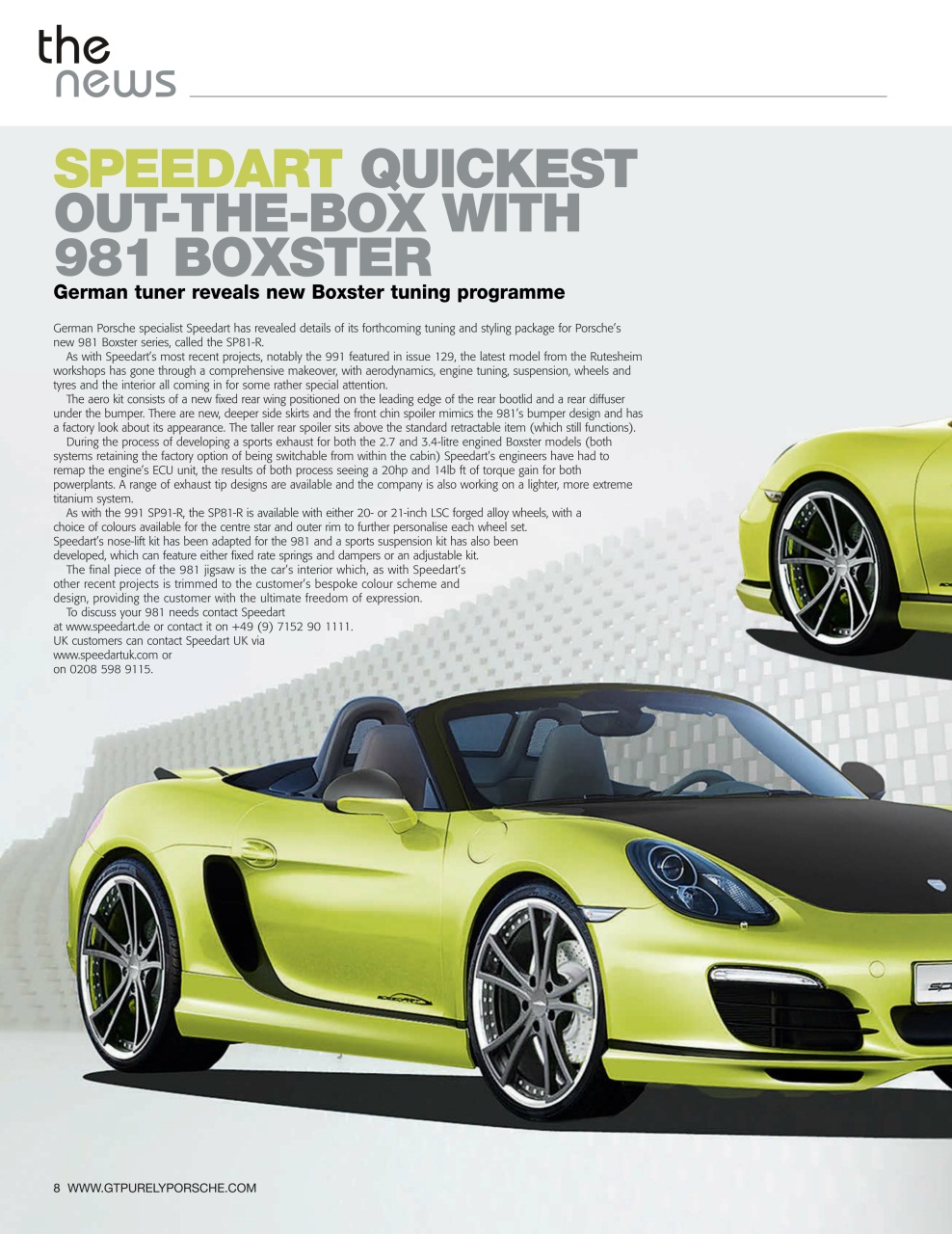 GT Porsche Preview Pages