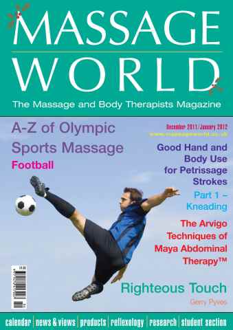 Massage World issue Massage World Dec-Jan 2012