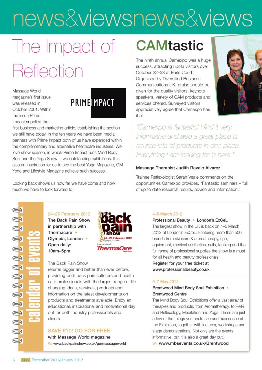 Massage World Preview Pages
