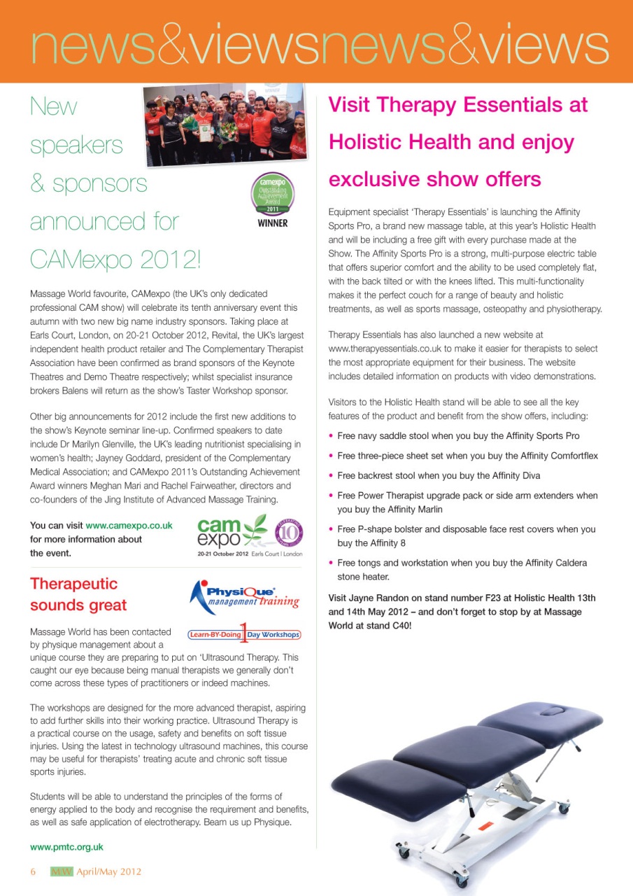 Massage World Preview Pages