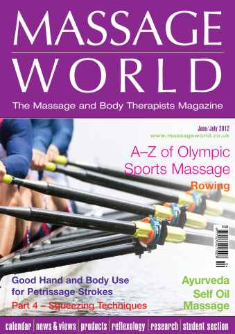 Massage World issue Massage World Jun-Jul 2012
