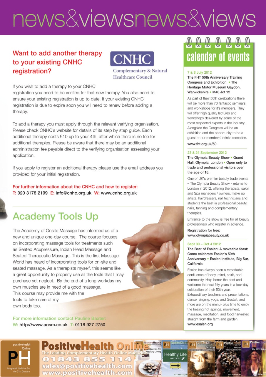 Massage World Preview Pages