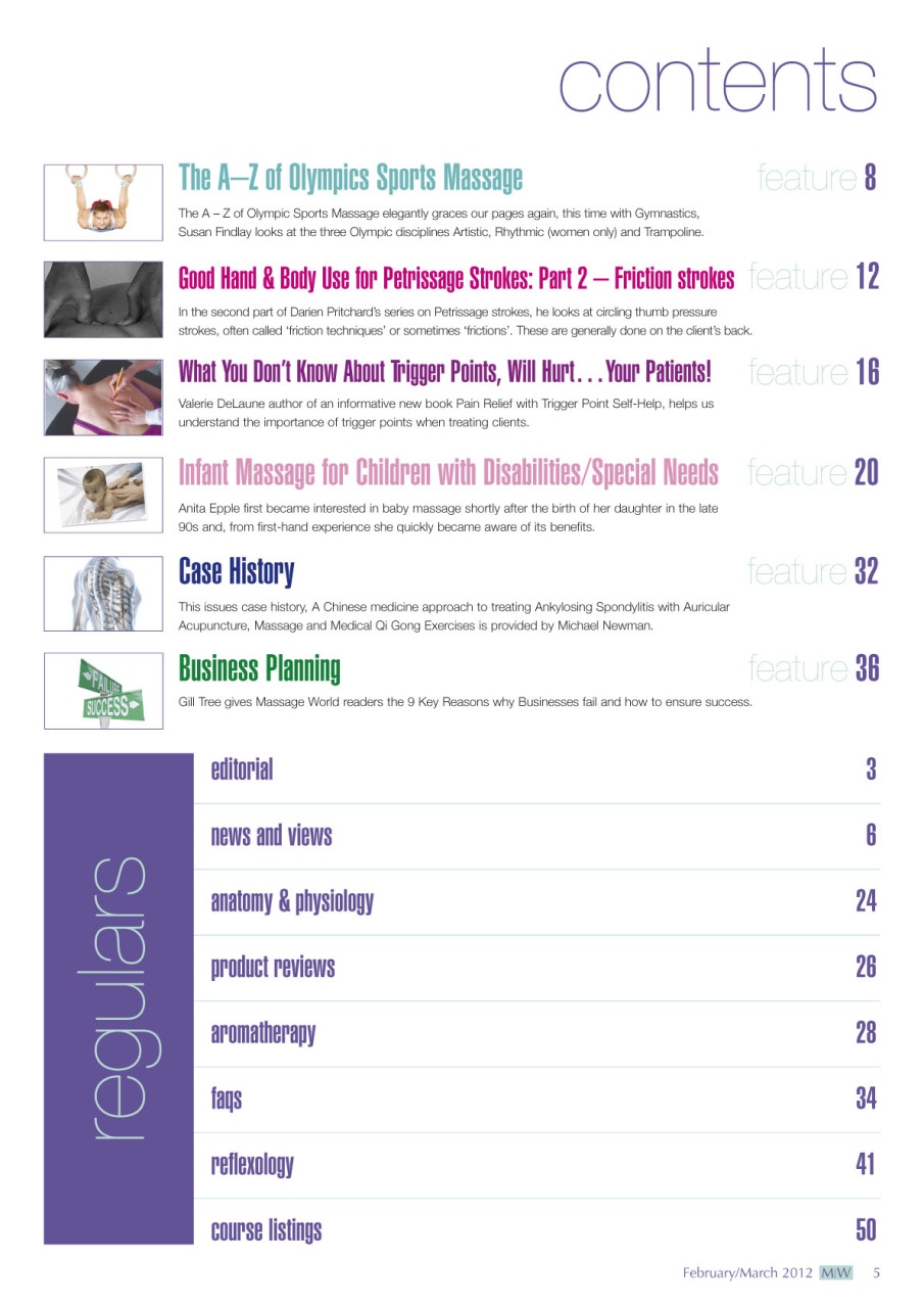 Massage World Preview Pages