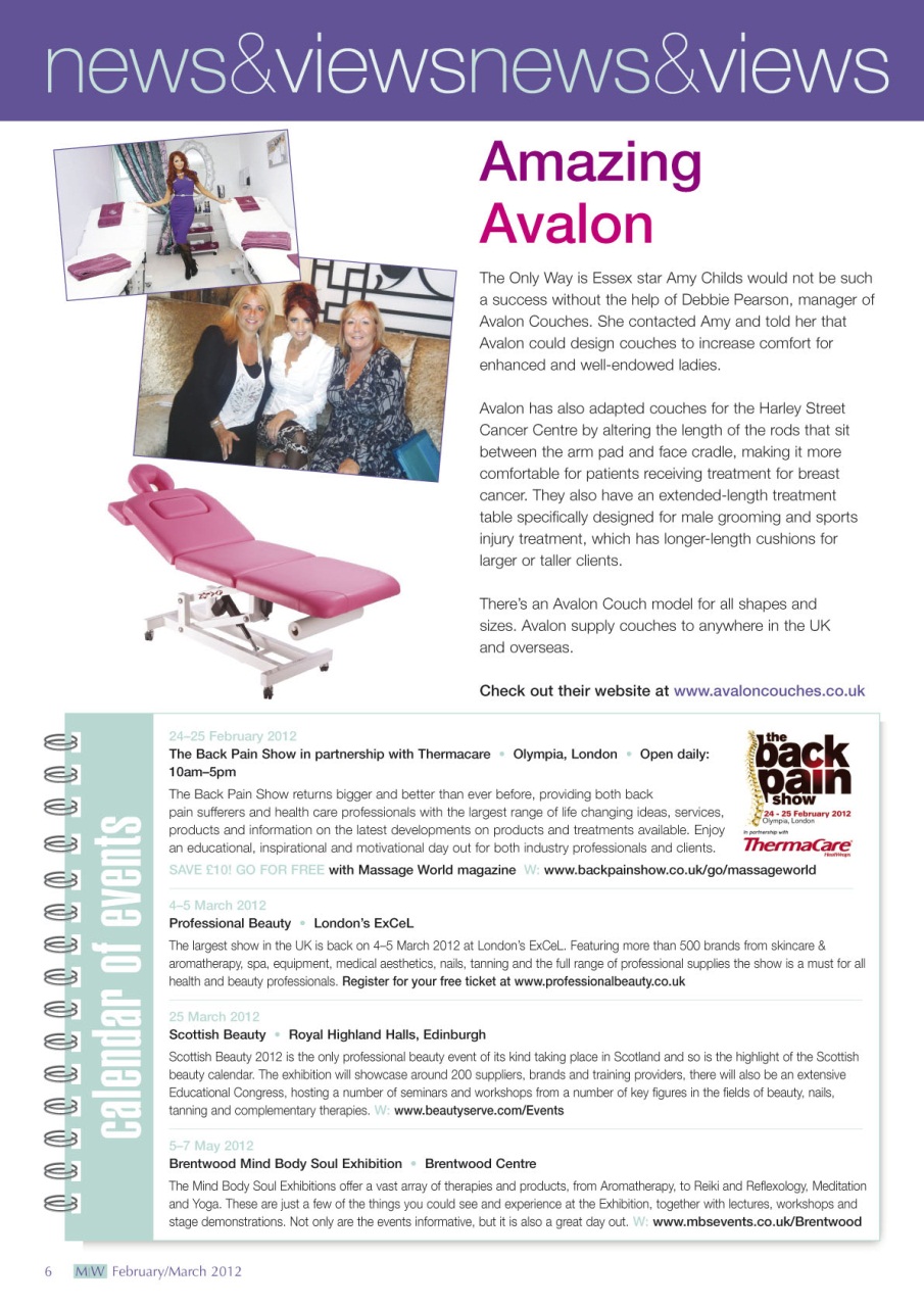 Massage World Preview Pages