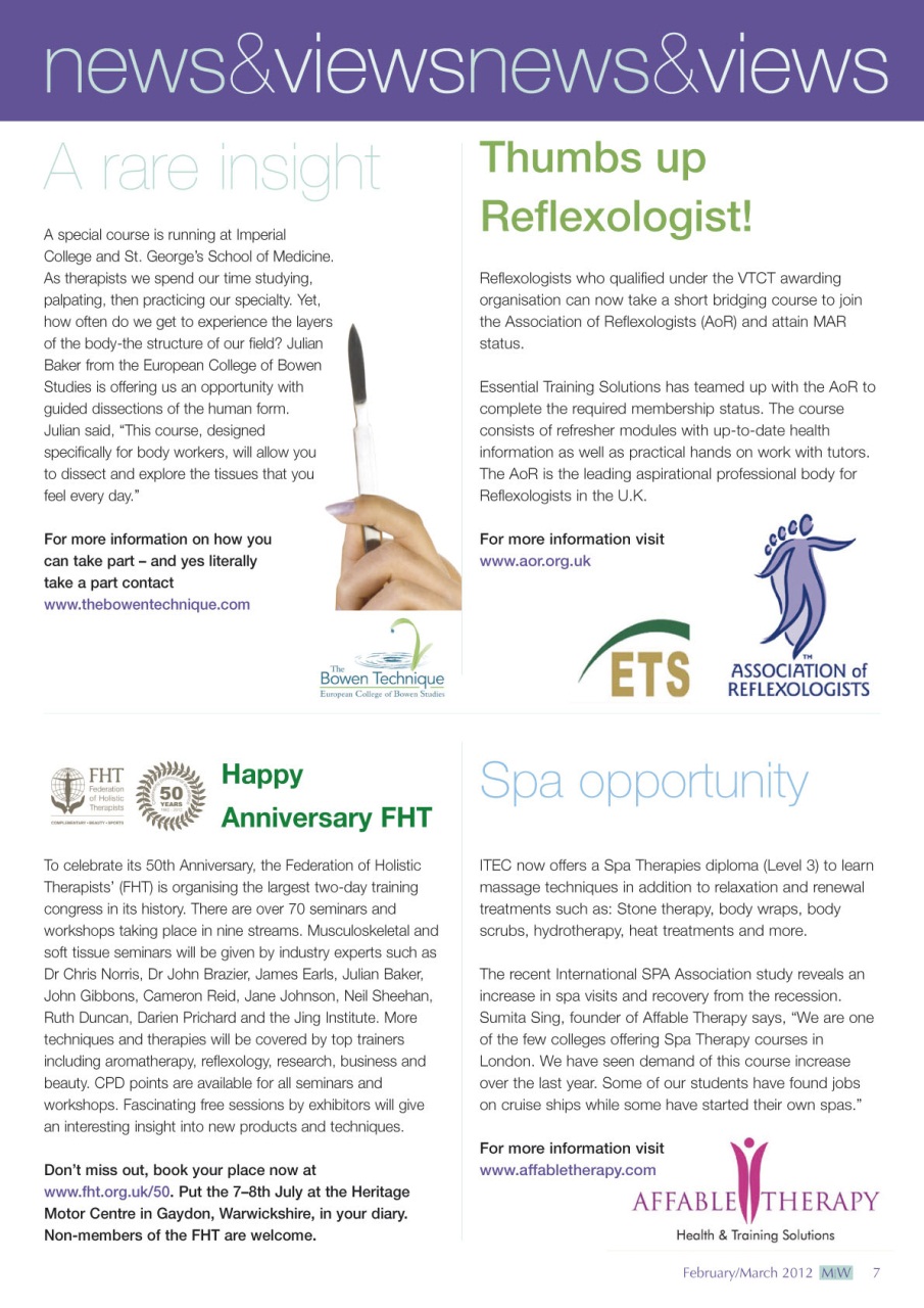 Massage World Preview Pages