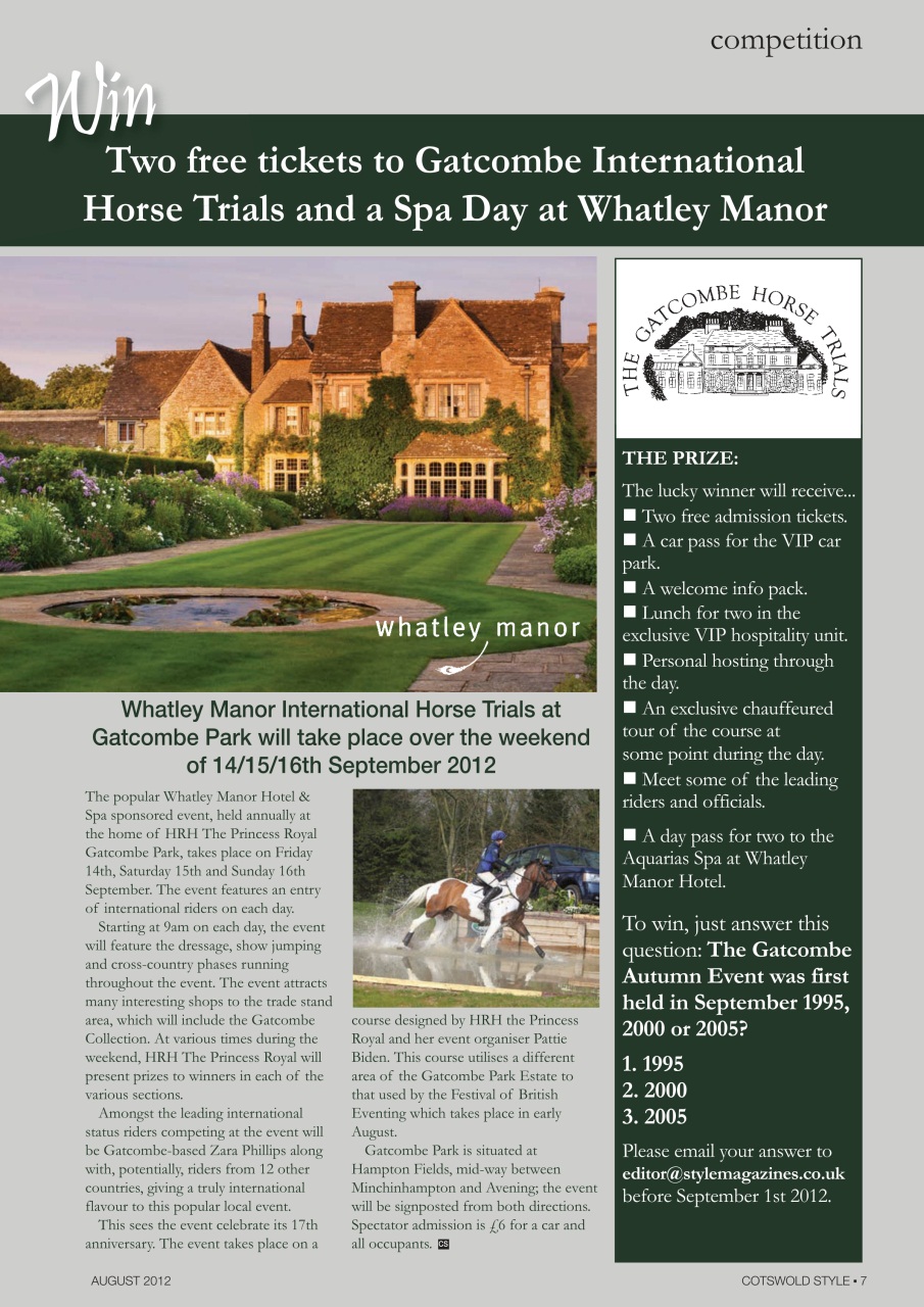 Cotswold Style Preview Pages