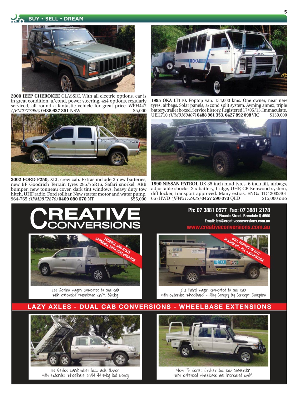 JUST 4X4S Preview Pages