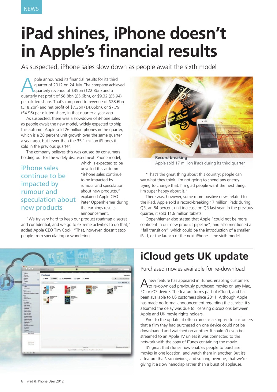 iPad and iPhone User Preview Pages