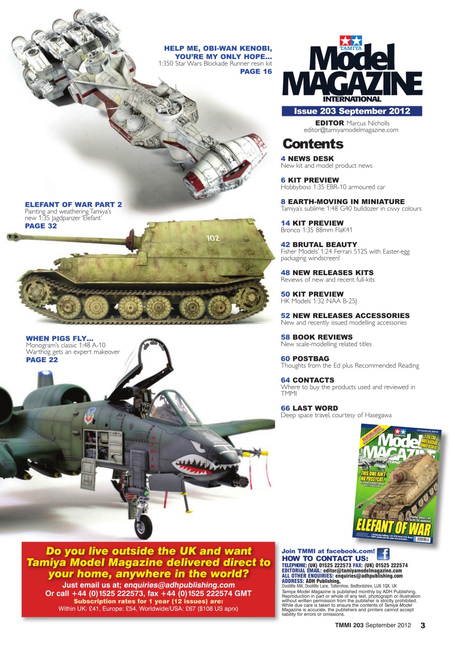 Tamiya Model Magazine Preview Pages