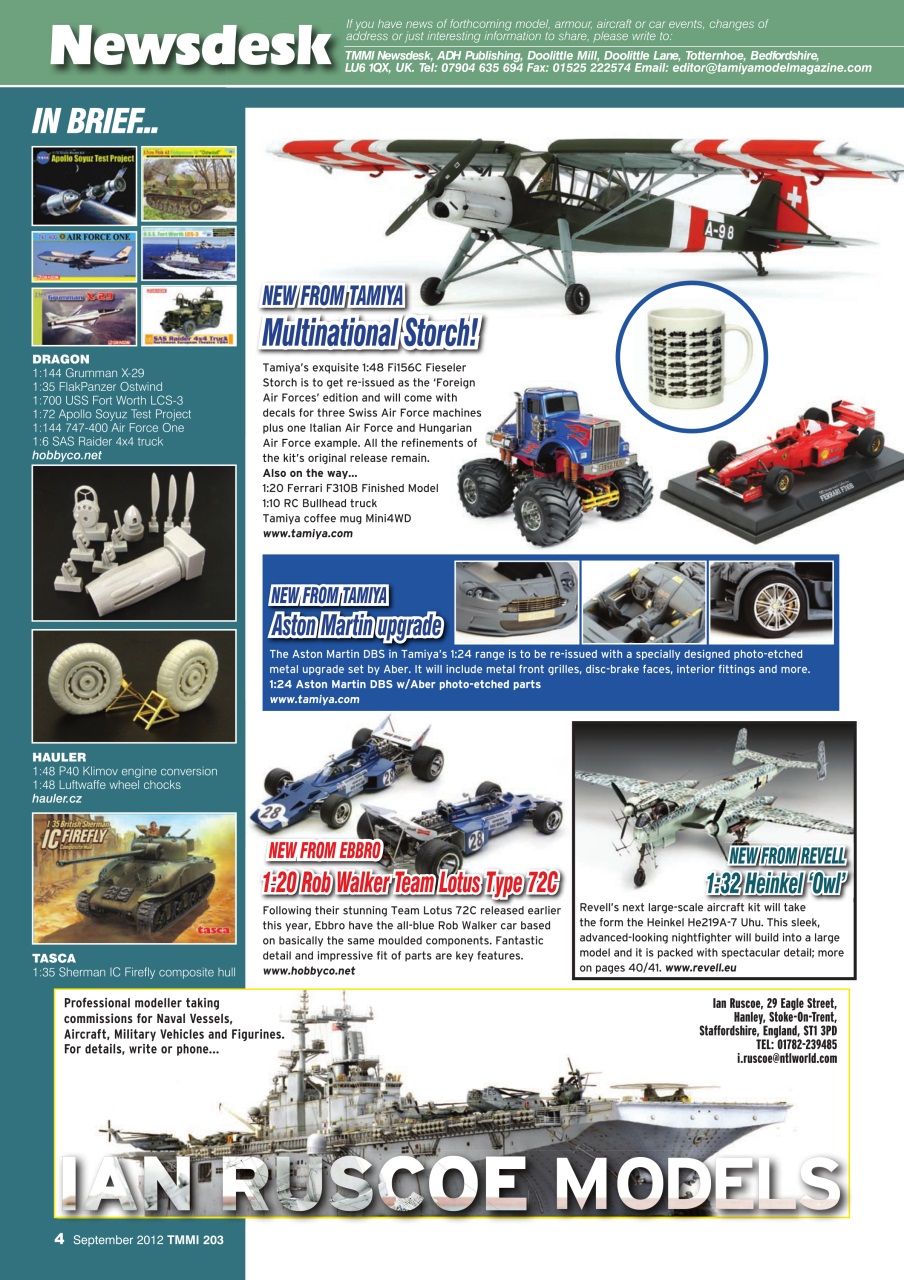 Tamiya Model Magazine Preview Pages