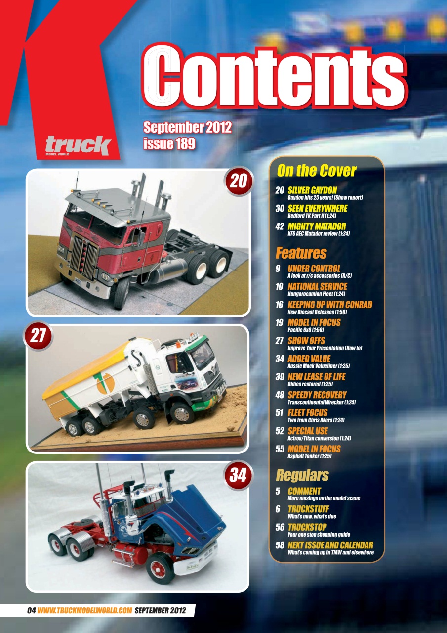 Model Car Truck Motorcycles World Preview Pages