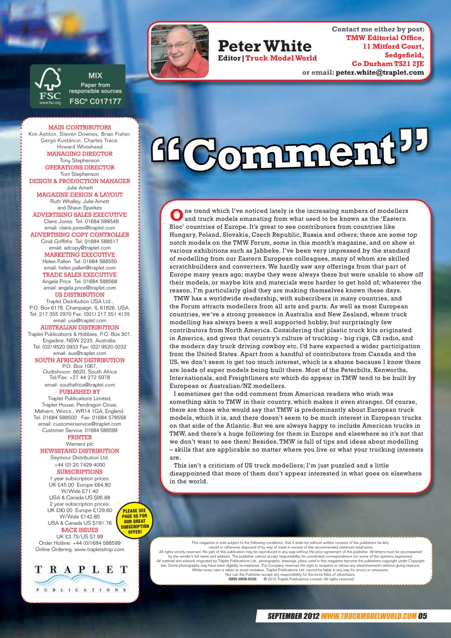 Model Car Truck Motorcycles World Preview Pages