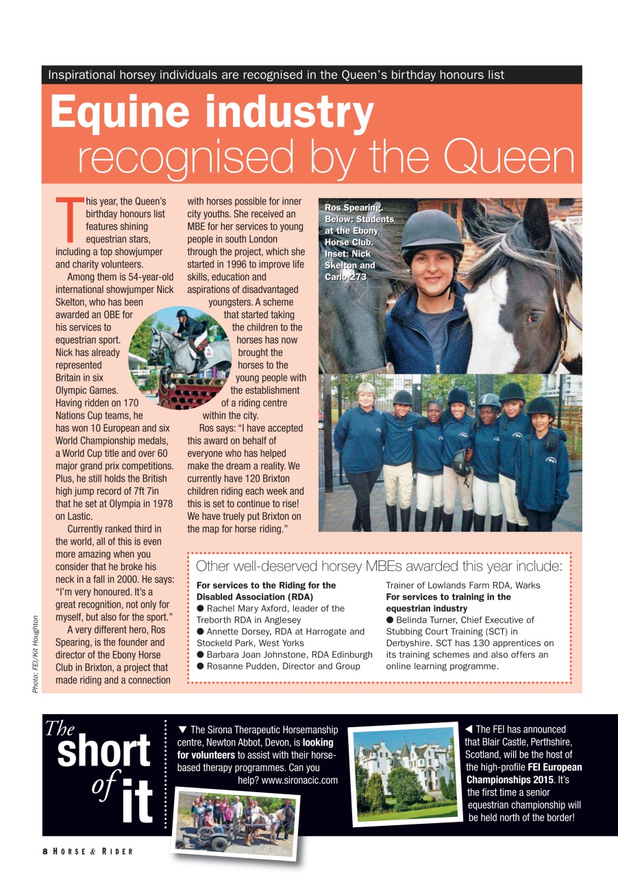 Horse&Rider Magazine - UK equestrian magazine for Horse and Rider Preview Pages