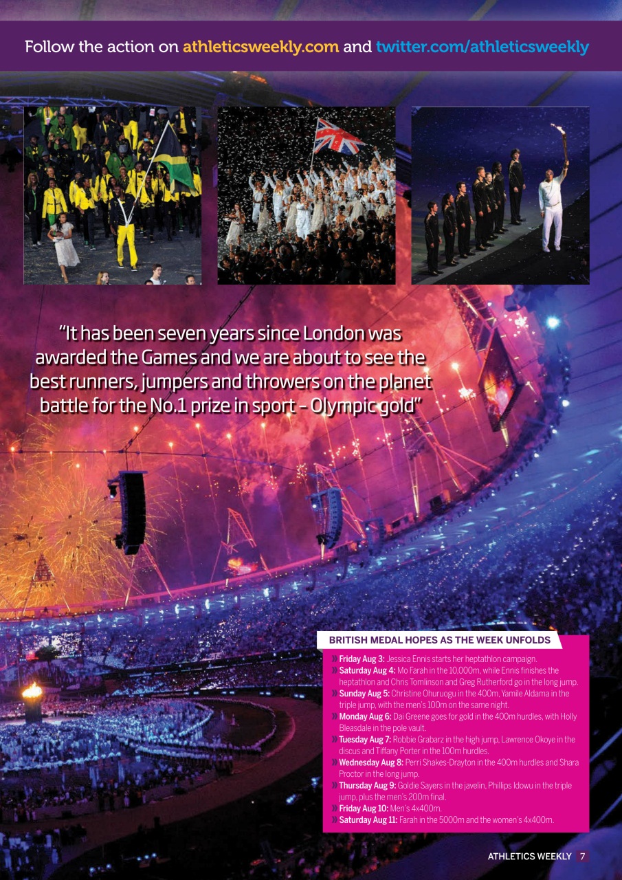 AW – Athletics Weekly Magazine Preview Pages