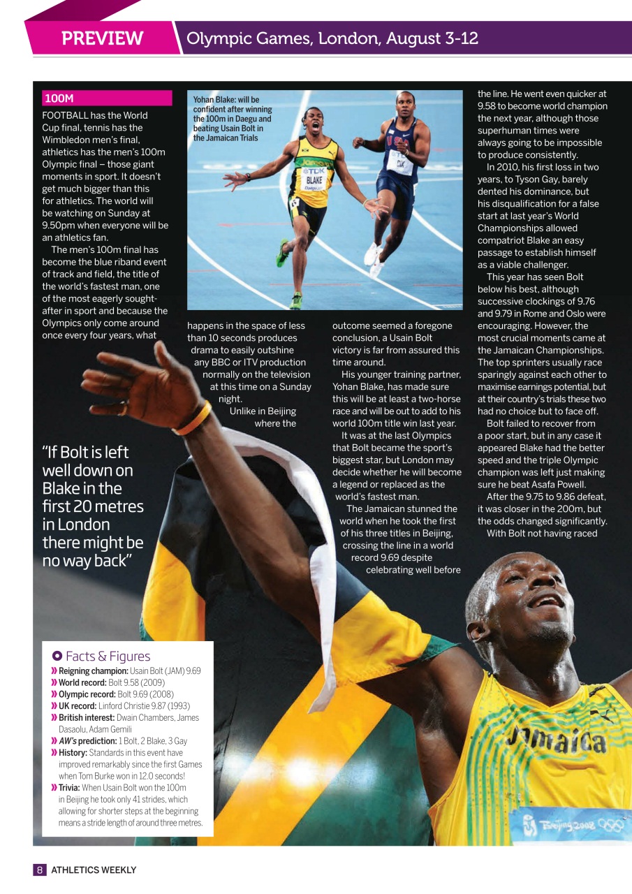 AW – Athletics Weekly Magazine Preview Pages