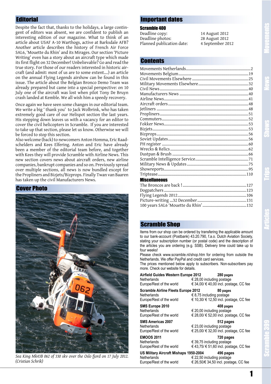 Scramble Magazine Preview Pages