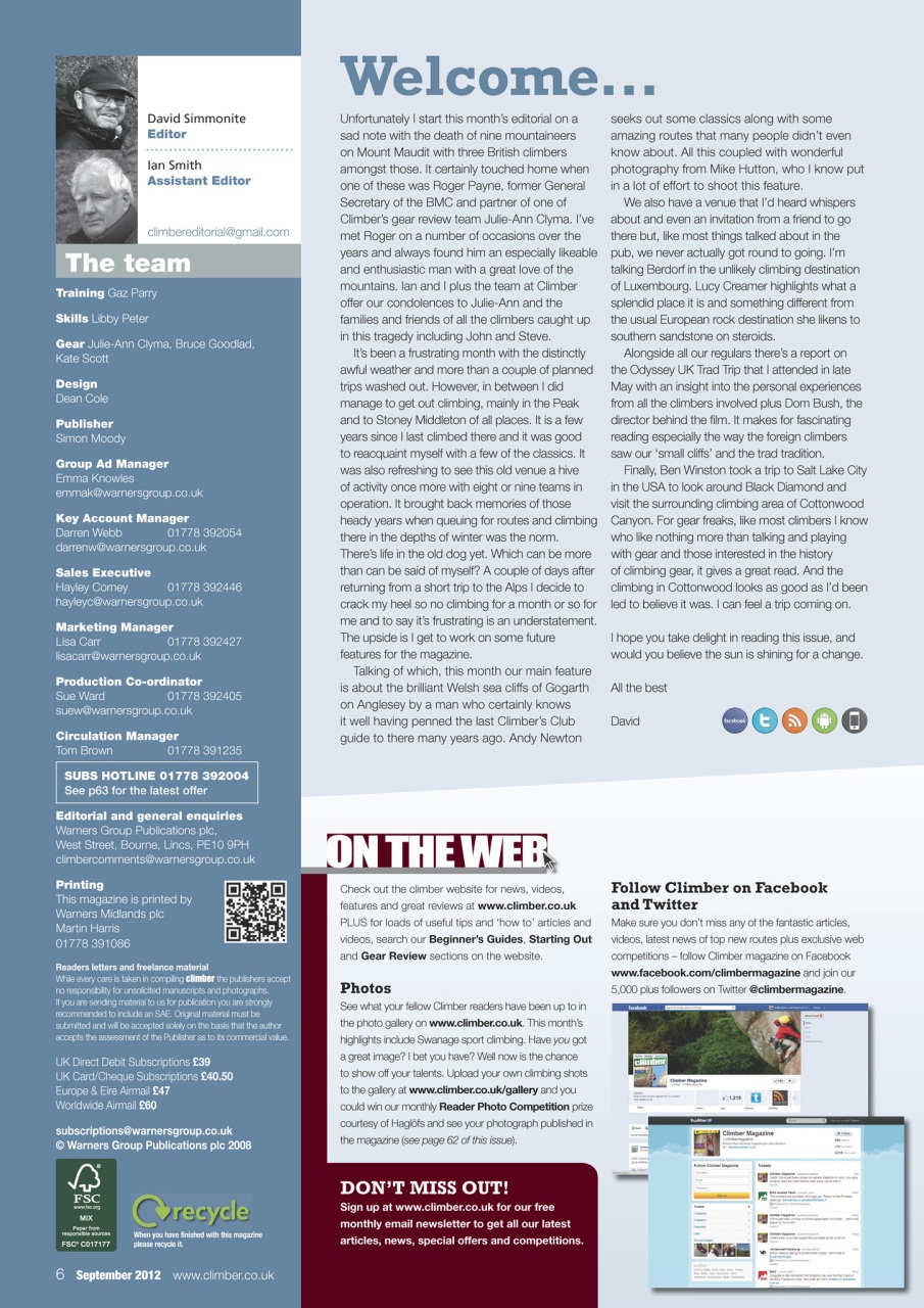 Climber Preview Pages