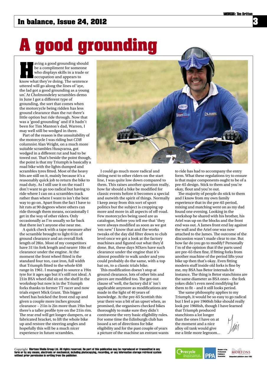 Classic Dirt Bike Preview Pages