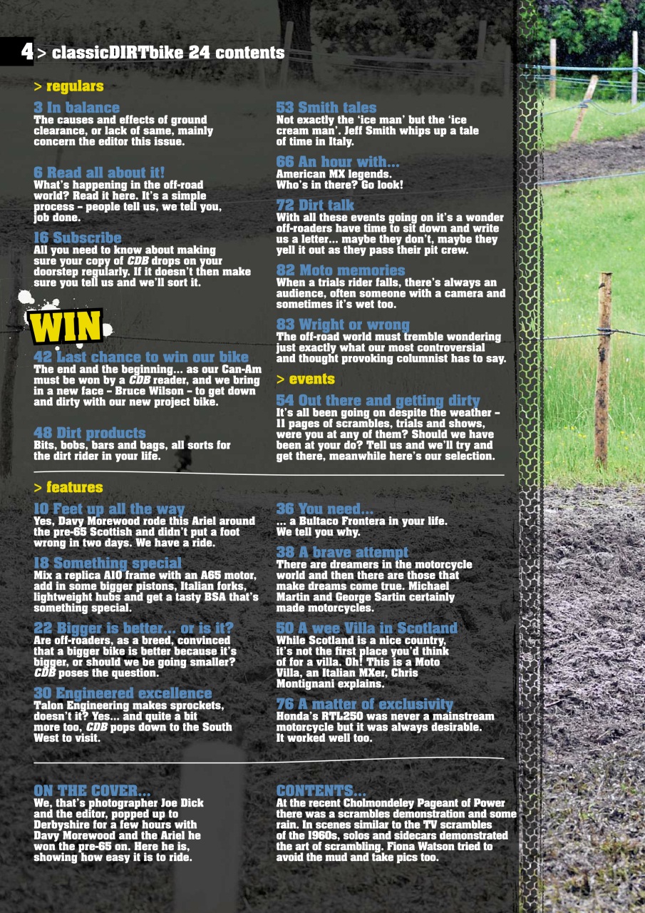 Classic Dirt Bike Preview Pages