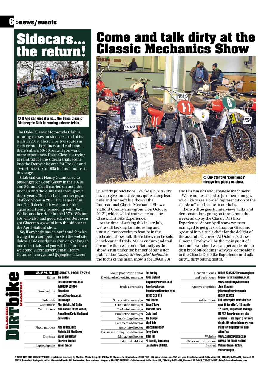 Classic Dirt Bike Preview Pages