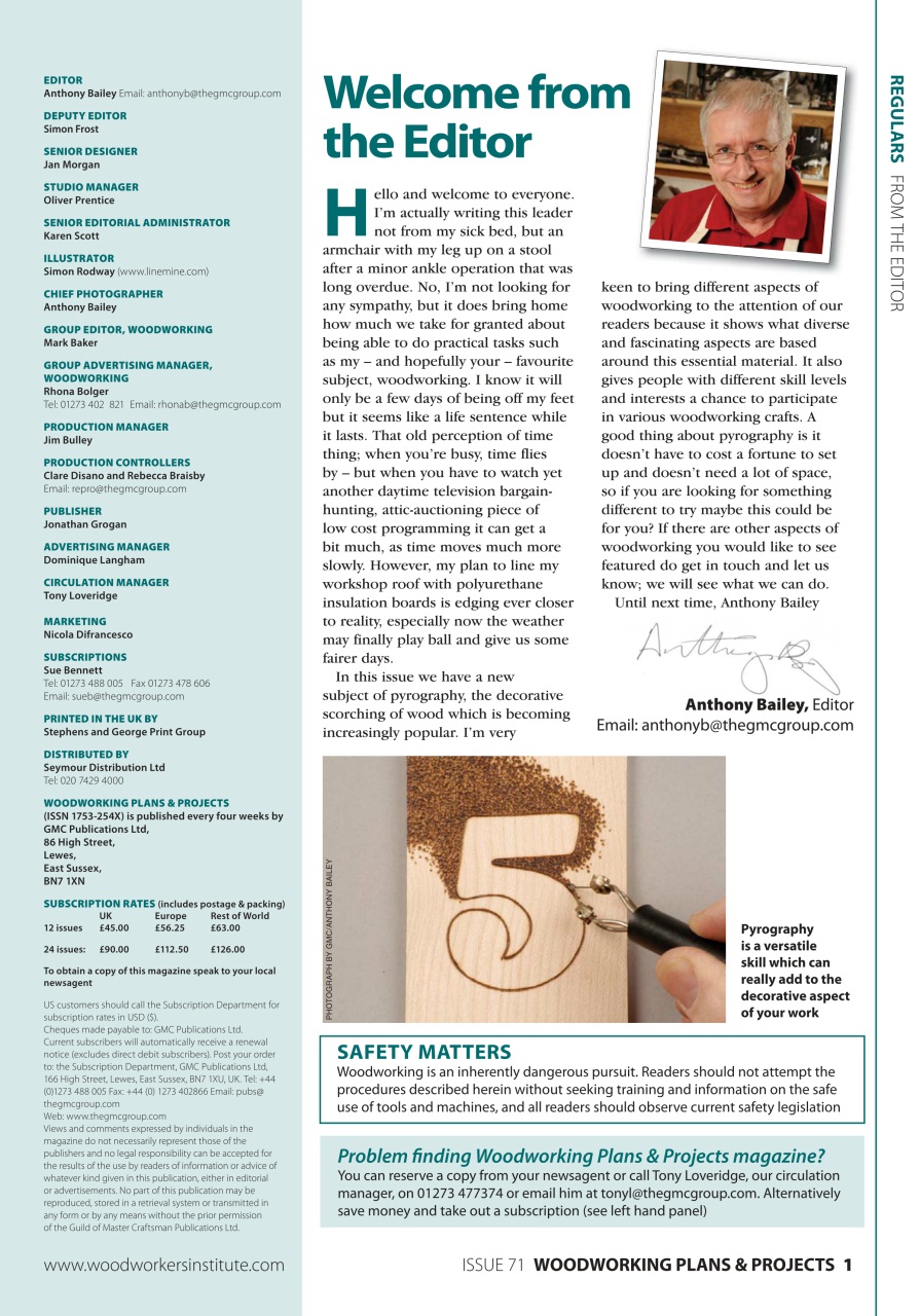 Woodworking Crafts Magazine Preview Pages