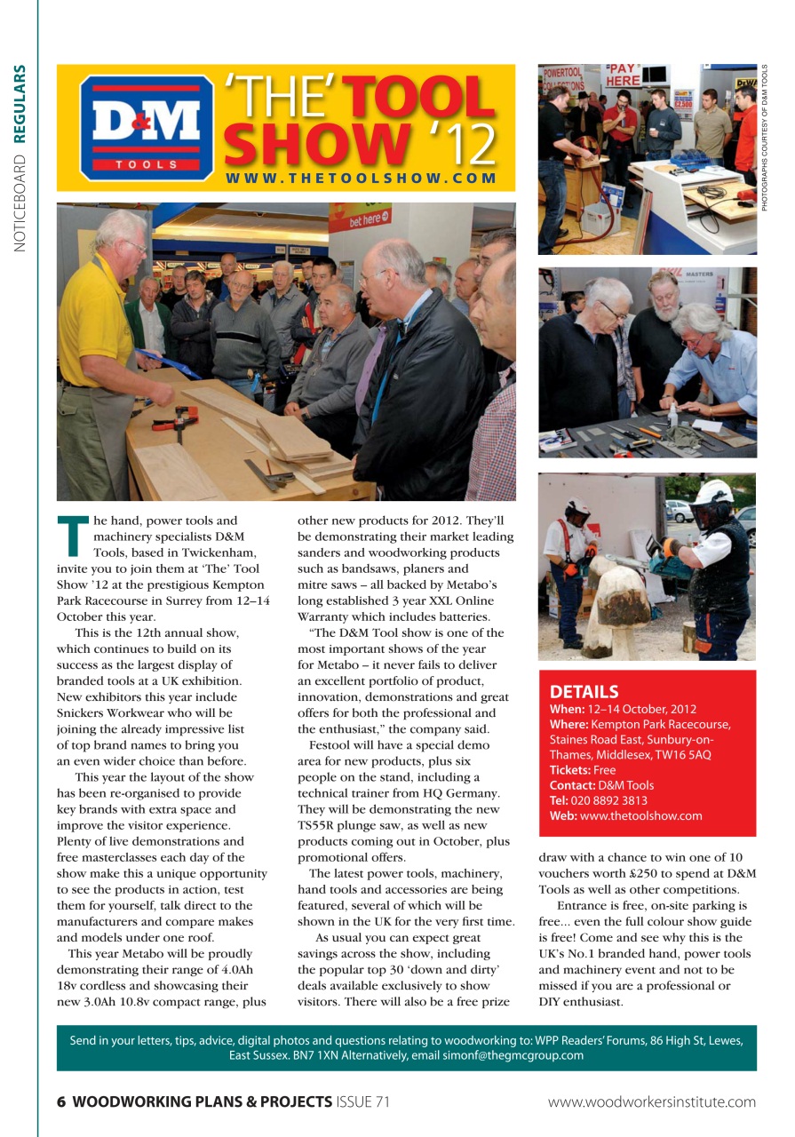 Woodworking Crafts Magazine Preview Pages