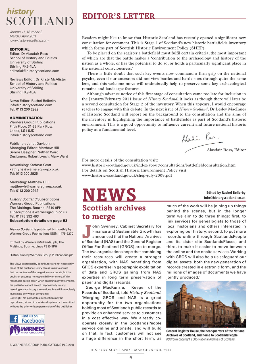 History Scotland Preview Pages