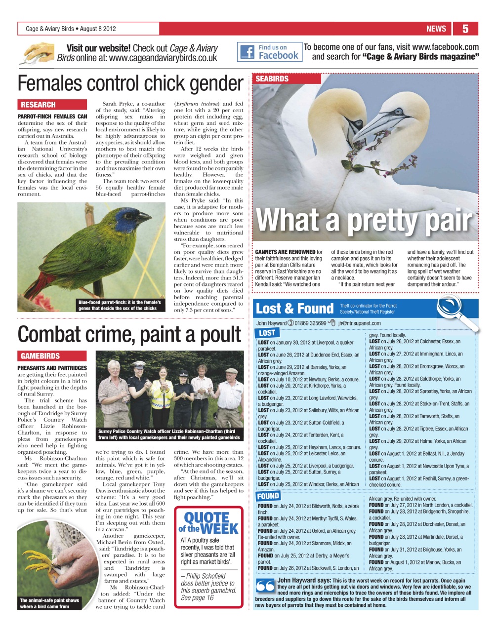 Cage & Aviary Birds Preview Pages