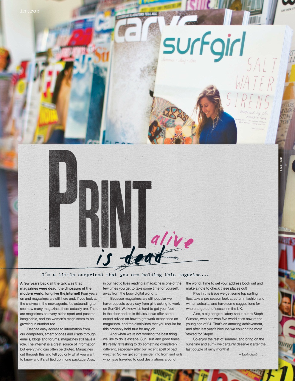 SurfGirl Magazine Preview Pages