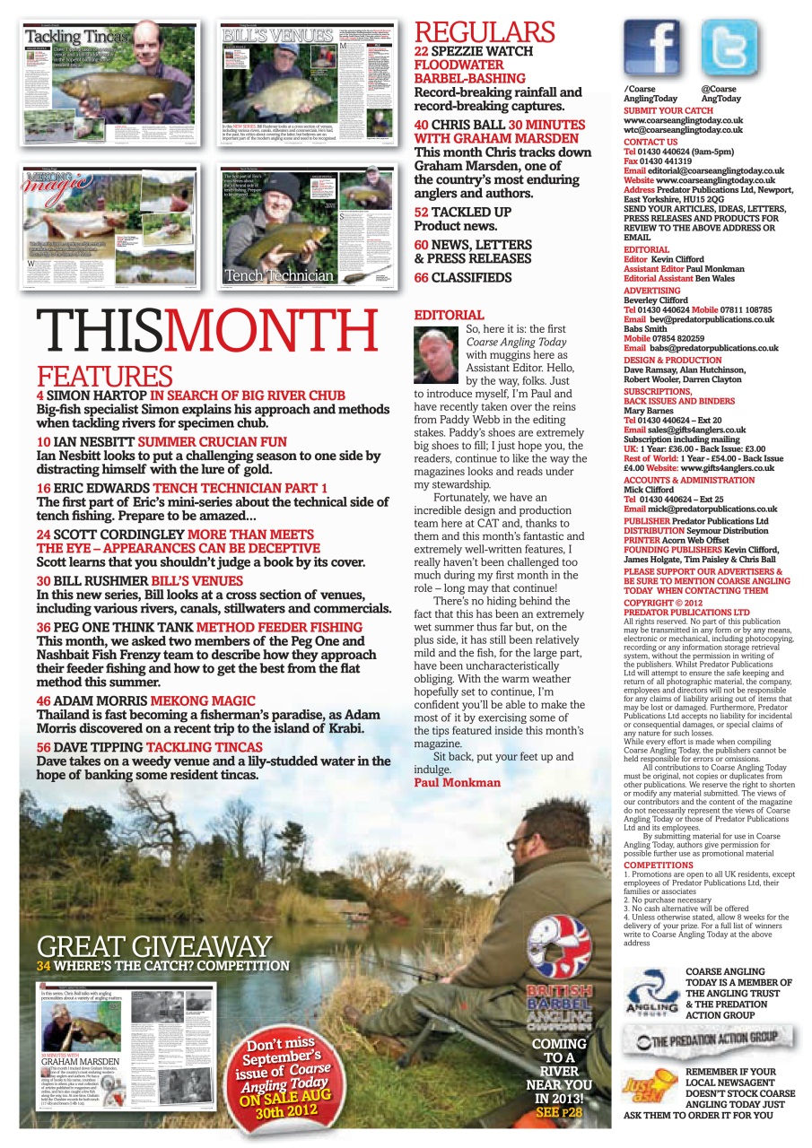 Coarse Angling Today Preview Pages