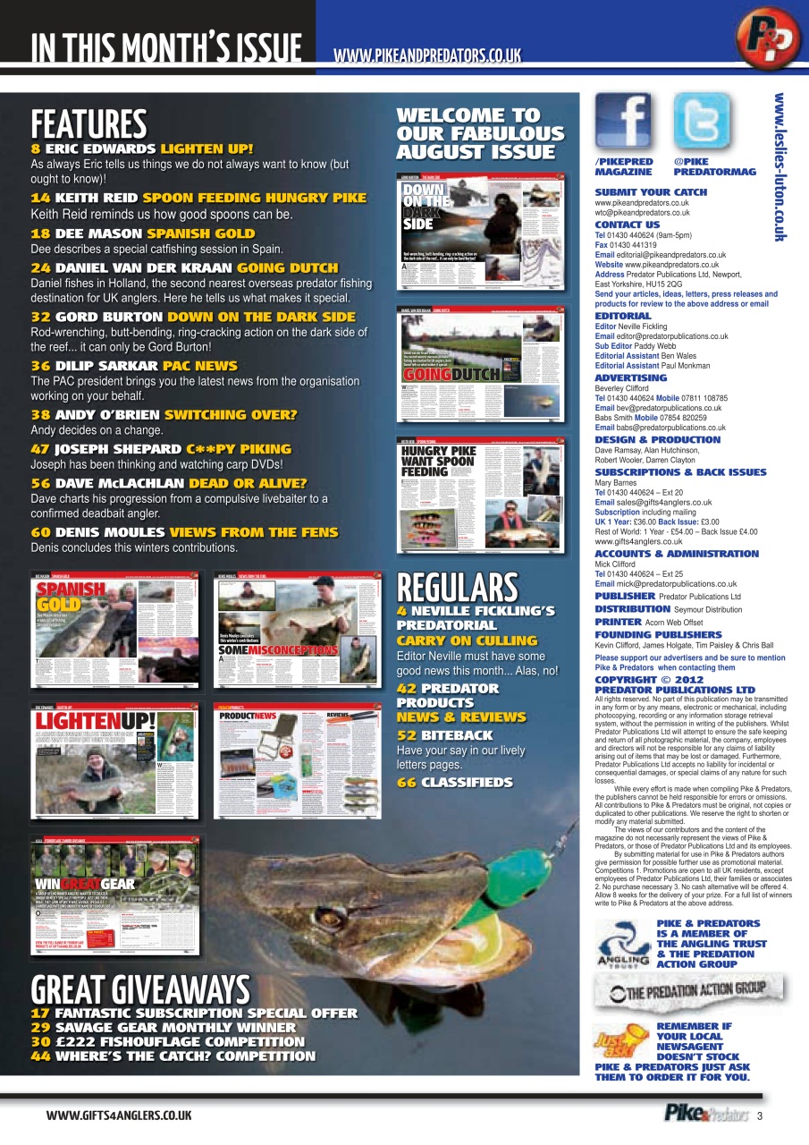 Pike & Predators Preview Pages