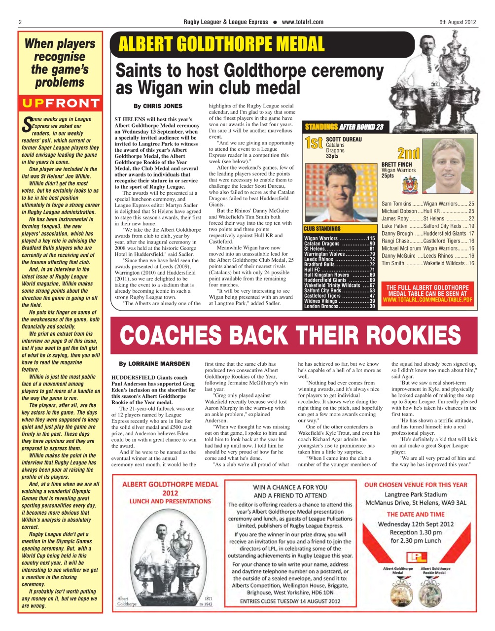 League Express Preview Pages