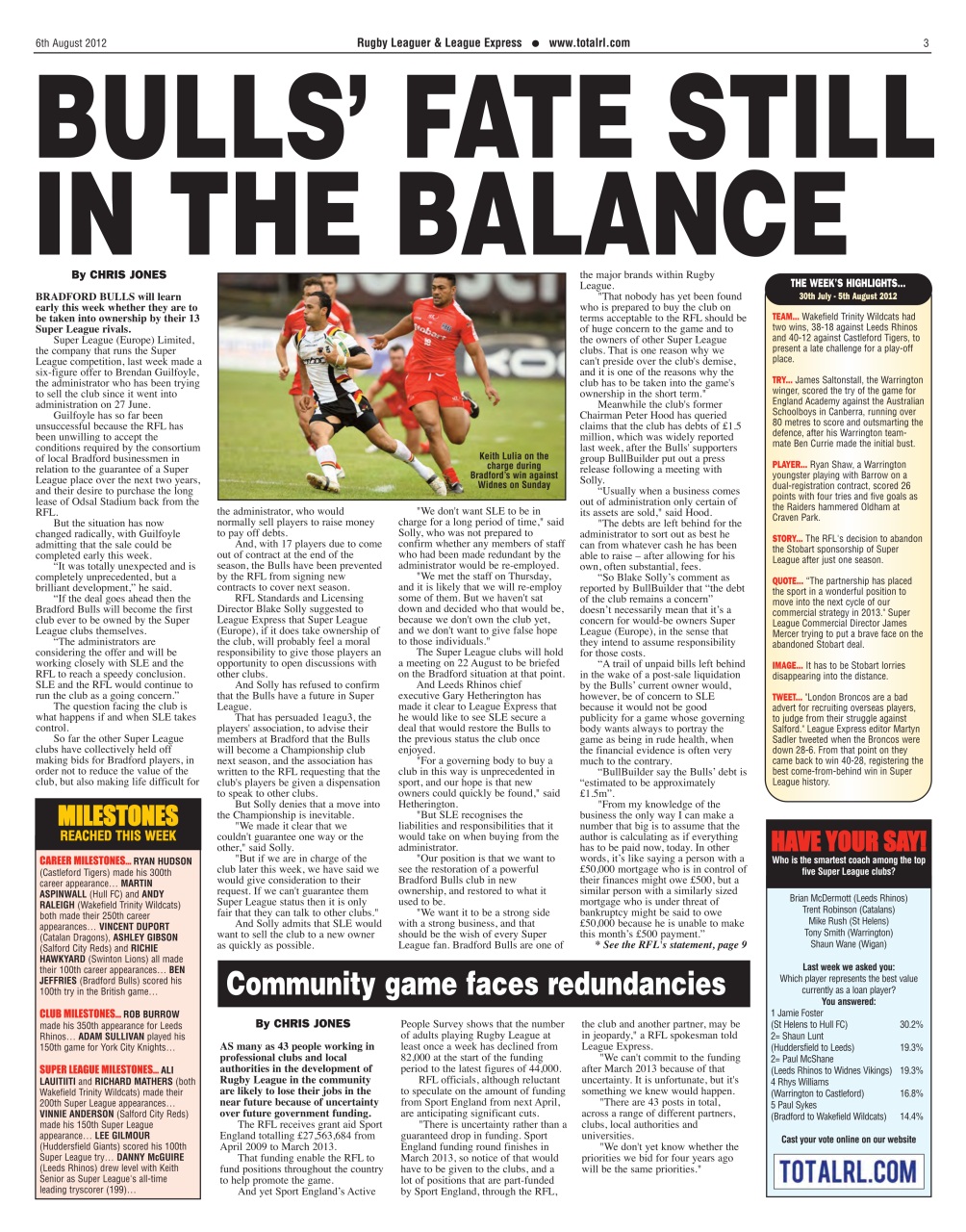 League Express Preview Pages