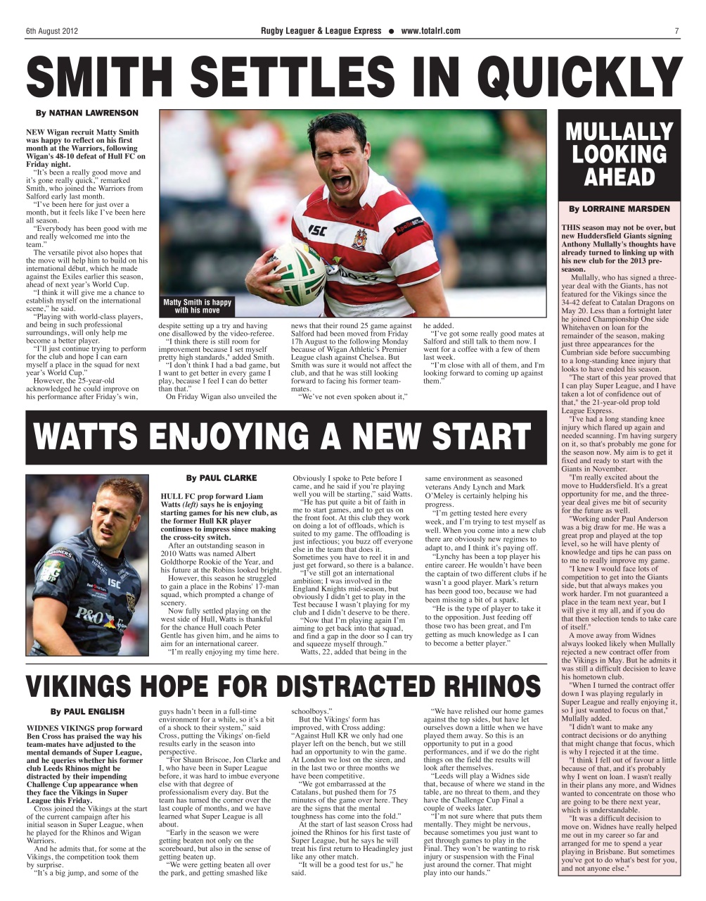 League Express Preview Pages