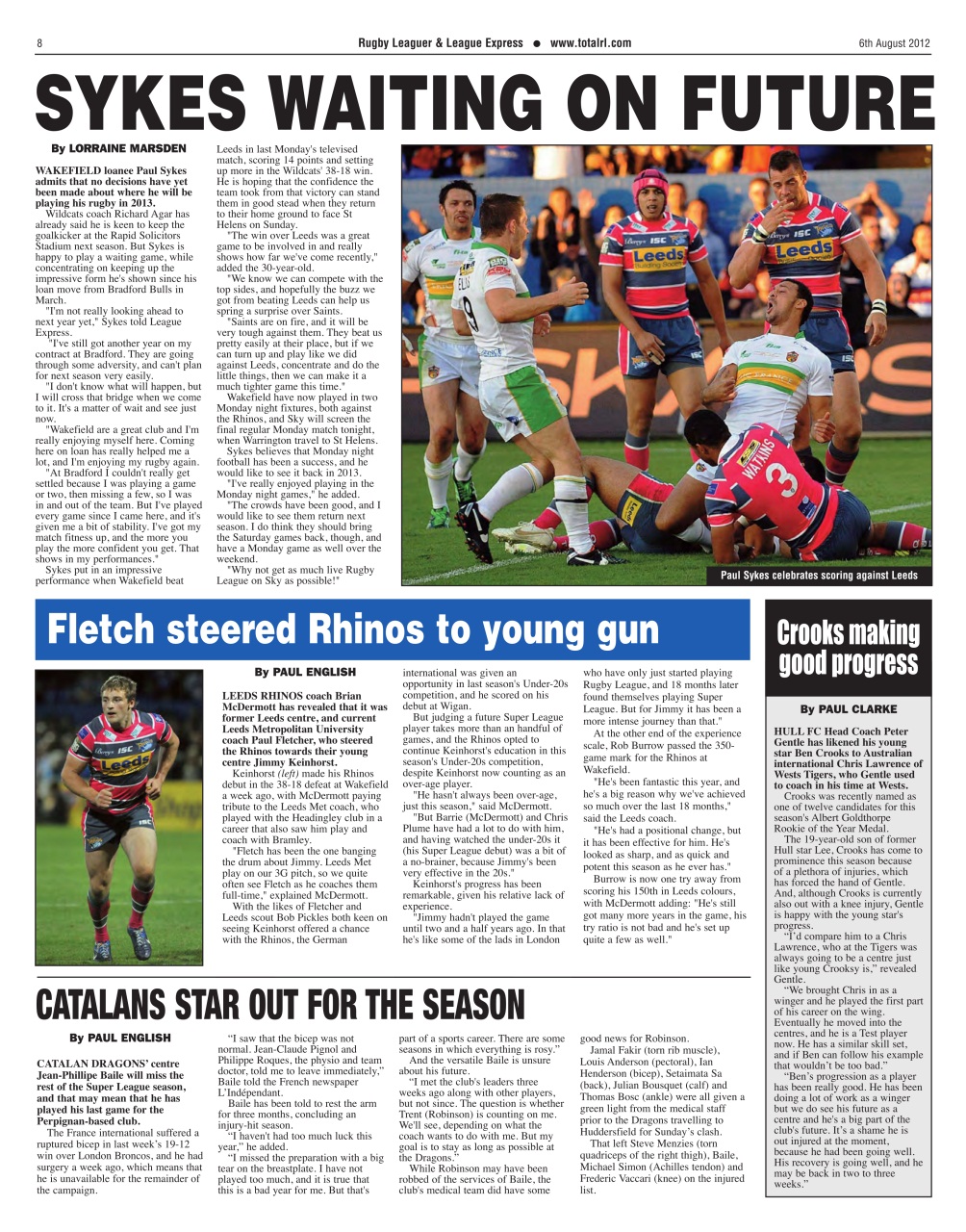 League Express Preview Pages