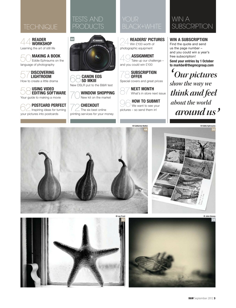Black+White Photography Preview Pages