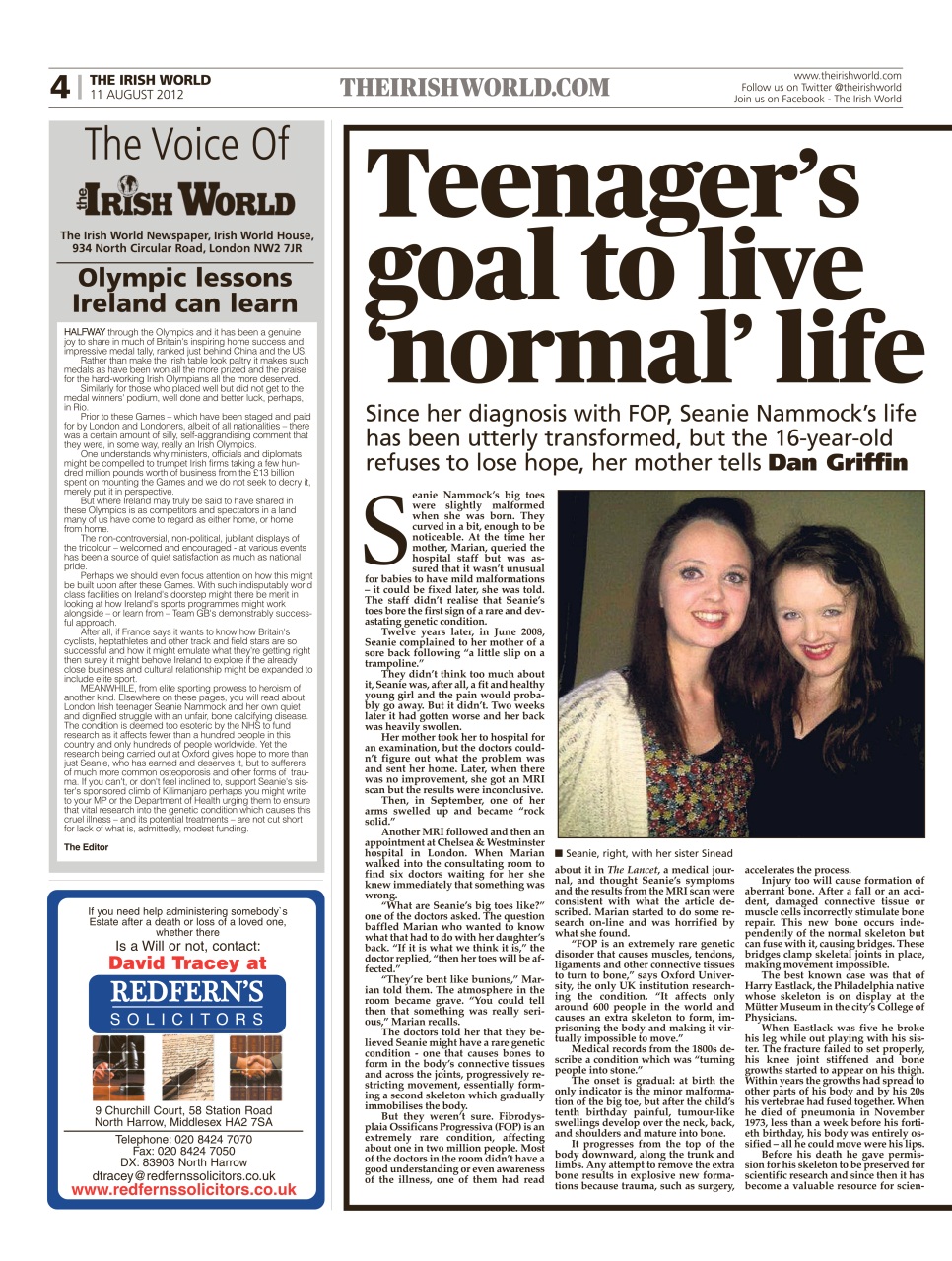 Irish World Preview Pages